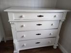 Commode of ladekast wit, Huis en Inrichting, Kasten | Ladekasten, Ophalen, 100 tot 150 cm, Zo goed als nieuw, 3 of 4 laden