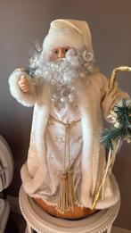 Super mooie kerstman / vintage / ecru & goud, Diversen, Kerst, Ophalen of Verzenden, Zo goed als nieuw