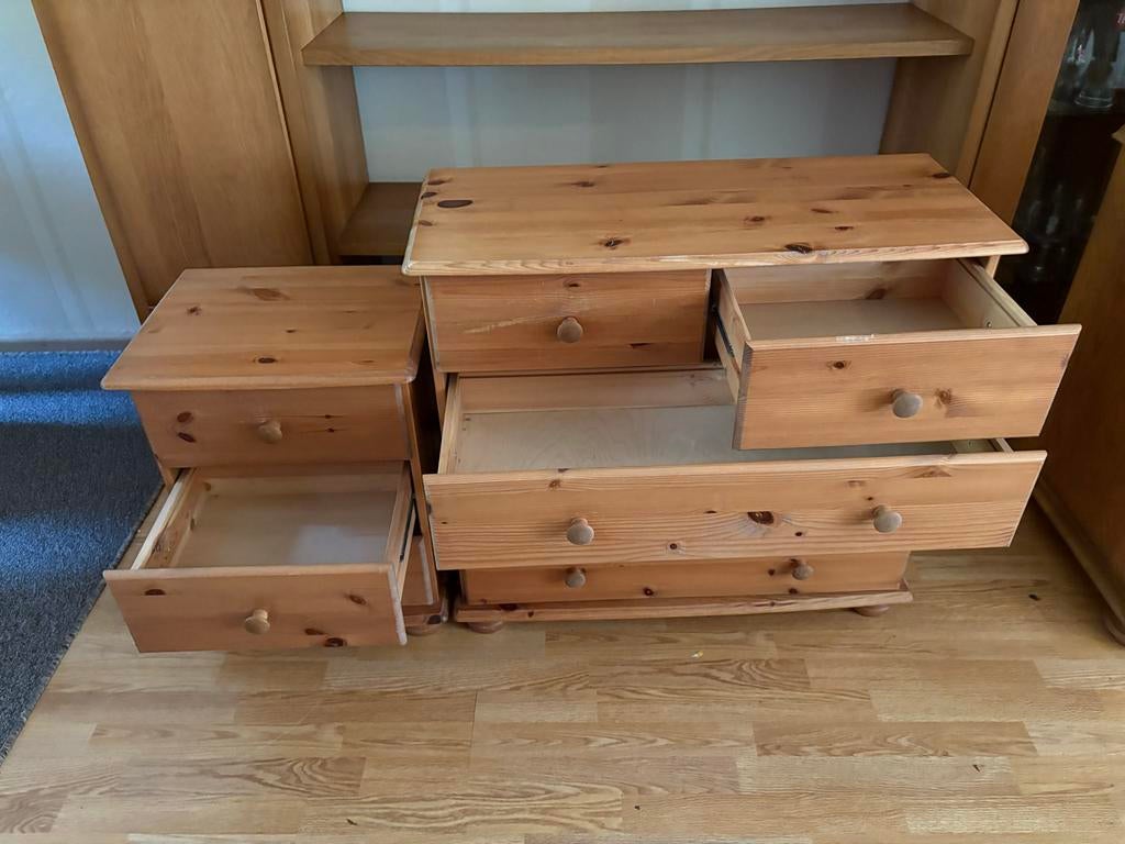 Kasten en tafeltjes voor bij de bank, Huis en Inrichting, Ophalen, Minder dan 50 cm, Gebruikt, Eikenhout