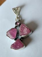 Mooie 925 hanger met roze topaas, Overige voorstellingen, Verzenden, Nieuw, Roze