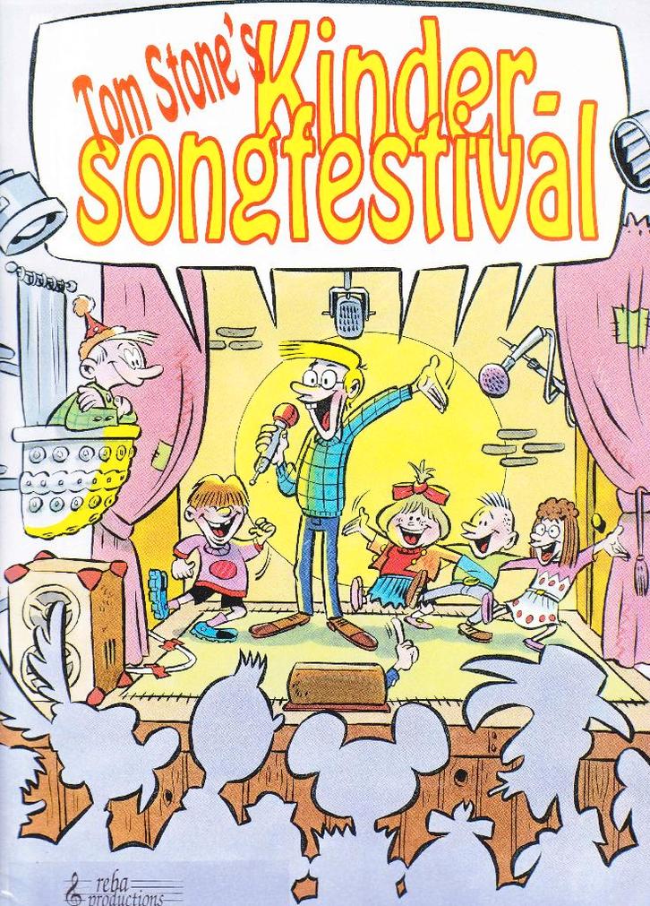 Kinder Songfestival Tom Stone niet gebruikt boek (n), Muziek en Instrumenten, Bladmuziek, Zo goed als nieuw, Artiest of Componist