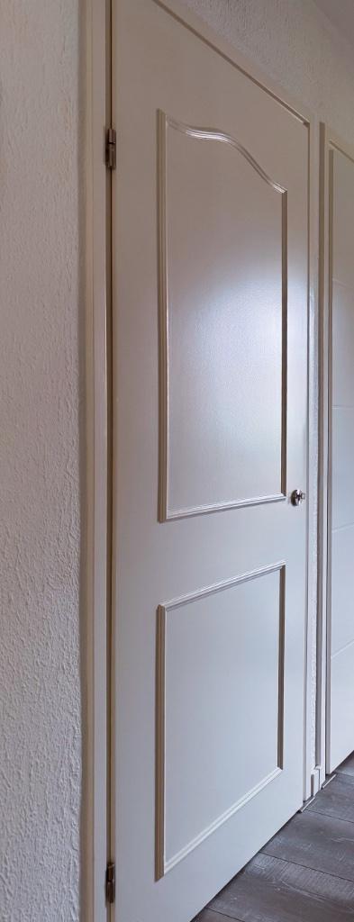 opdekdeuren met lijstprofiel, Doe-het-zelf en Verbouw, Deuren en Horren, Zo goed als nieuw, Binnendeur, 200 tot 215 cm, 80 tot 100 cm