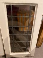Glas in lood raam inclusief kozijn., Doe-het-zelf en Verbouw, Glas en Ramen, Ophalen, Gebruikt, Minder dan 80 cm, Glas in lood