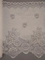 Nieuw vitrage met bloemen - meerdere meters, Wit, Ophalen of Verzenden, Minder dan 100 cm, Nieuw