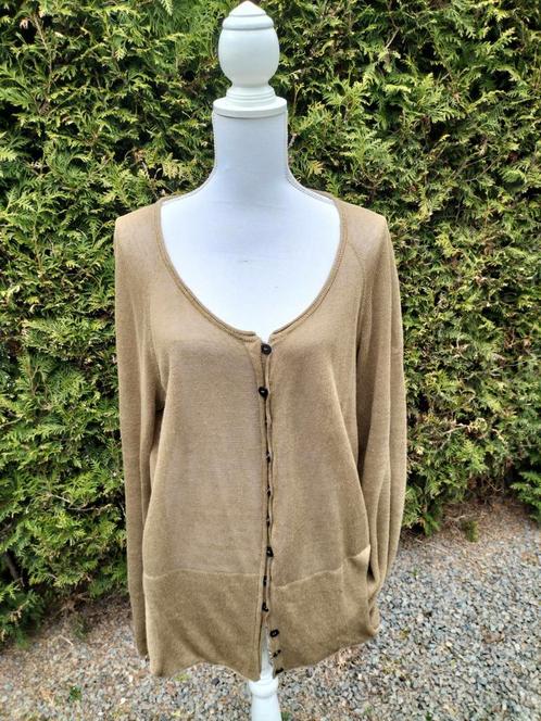 Annette Gortz goudbruin dun vestje mt xl, Kleding | Dames, Truien en Vesten, Zo goed als nieuw, Maat 46/48 (XL) of groter, Bruin