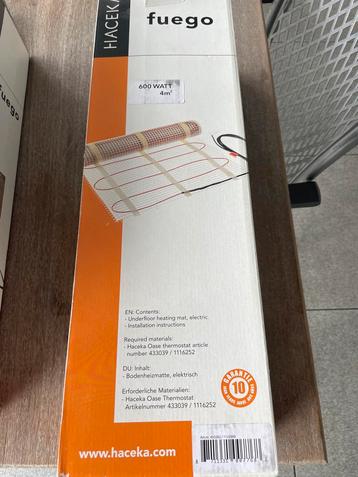 HACEKA Fuego Vloerverwarming 4m² (600W) beschikbaar voor biedingen