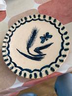 Decoratief Bord met Blauwe Motieven, Antiek en Kunst, Ophalen of Verzenden