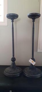 Set van 2 Clayre en Eef kandelaars, 50 tot 75 cm, Zwart, Nieuw, Ophalen of Verzenden