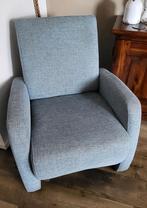 Ruime comfortabele fauteuil (ijsblauw), Ophalen of Verzenden, Gebruikt, 75 tot 100 cm