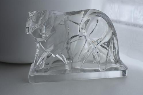 Baccarat George Chevalier panter tijger glas sculpture, Antiek en Kunst, Antiek | Glas en Kristal, Ophalen of Verzenden