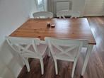Kleine ikea tafel met 4 stoelen, Ophalen, Gebruikt, 100 tot 150 cm, 50 tot 100 cm