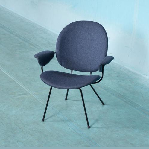 Vintage design Gispen fauteuil 302 midmod 60s lounge chair, Huis en Inrichting, Fauteuils, Gebruikt, Stof, 50 tot 75 cm, Ophalen of Verzenden