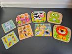 Set van 8 kleine houten kinderpuzzels, Gebruikt, Ophalen of Verzenden, Van hout, Minder dan 10 stukjes