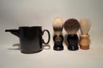 Scheerpot + 3 Scheerkwasten, Sieraden, Tassen en Uiterlijk, Uiterlijk | Gezichtsverzorging, Ophalen of Verzenden, Zo goed als nieuw