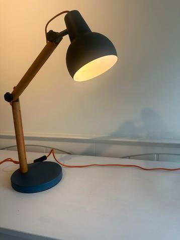 Nieuwe Zuiver bureaulamp - grijsblauw/hout beschikbaar voor biedingen