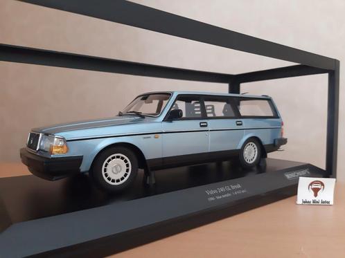 Volvo 240 GL Break 1986 Blauw-Metallic van Minichamps 1:18, Hobby en Vrije tijd, Modelauto's | 1:18, Nieuw, Auto, MiniChamps, Ophalen of Verzenden