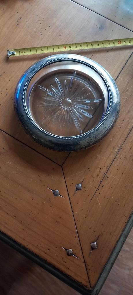 Zilveren Wijnfles Onderzetter Frank M Whiting Art Deco, Antiek en Kunst, Antiek | Goud en Zilver, Zilver, Ophalen of Verzenden