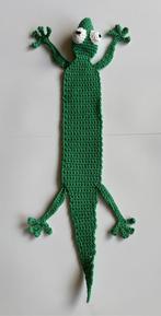 Gehaakte Boekenlegger Gijs Gekko, Ophalen of Verzenden, Nieuw, Dier