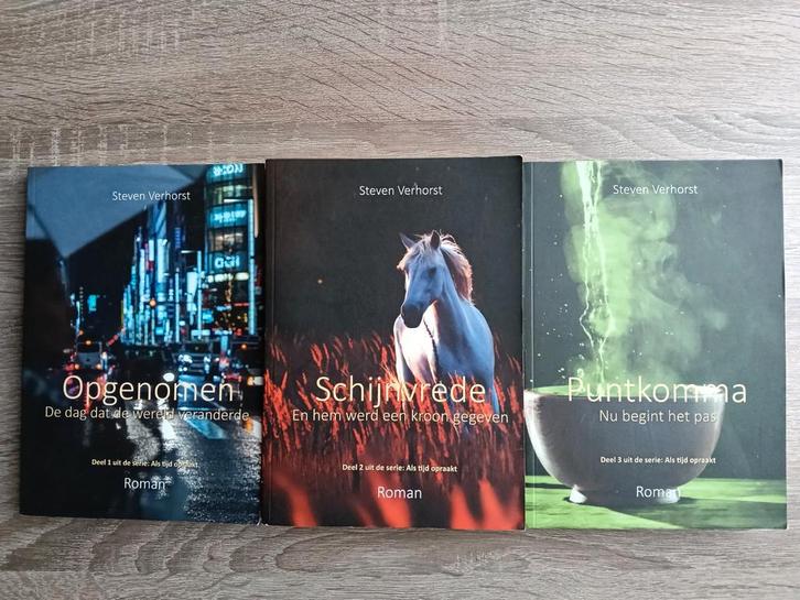 Steven Verhorst - Als tijd op raakt (3 boeken), Boeken, Romans, Gelezen, Ophalen of Verzenden