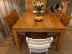 Eiken eettafel, Huis en Inrichting, Tafels | Eettafels, Ophalen, Gebruikt, Vijf personen of meer, 100 tot 150 cm