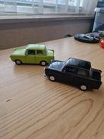 Twee Trabant modelauto's - DDR 1989, Ophalen of Verzenden, Gebruikt, Auto, Overige merken