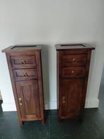 Houten kastjes met lades breed 36 cm.diep 28 cm. Hoog 99 cm., Huis en Inrichting, Kasten | Ladekasten, Minder dan 50 cm, Gebruikt