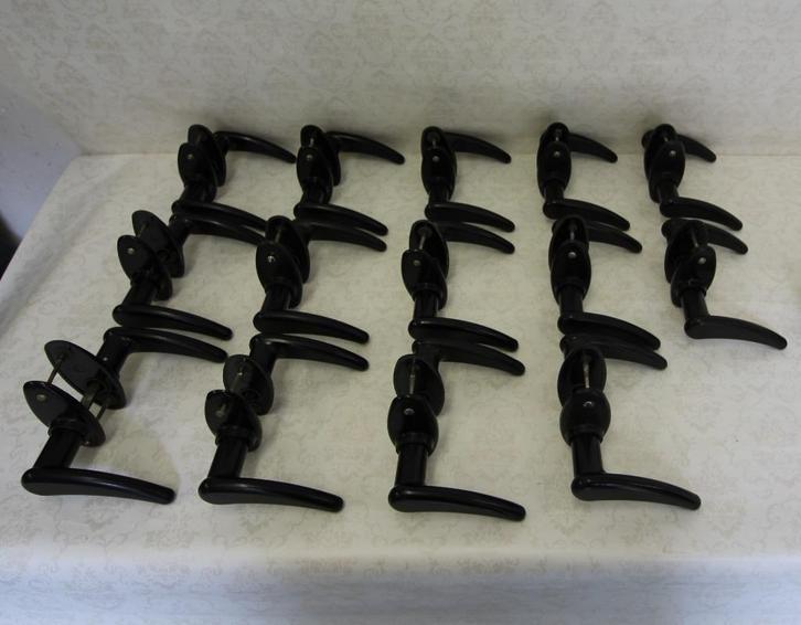 Bakelieten oude deurklinken, deurkrukken van Philips nr 61, Antiek en Kunst, Curiosa en Brocante, Ophalen of Verzenden