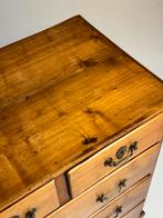 Engelse ladekast vruchtenhout 19e eeuw, Ophalen, Eikenhout, 50 tot 100 cm, Zo goed als nieuw