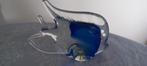 Murano glazen vis, blauw accent, Antiek en Kunst, Antiek | Glas en Kristal, Ophalen of Verzenden