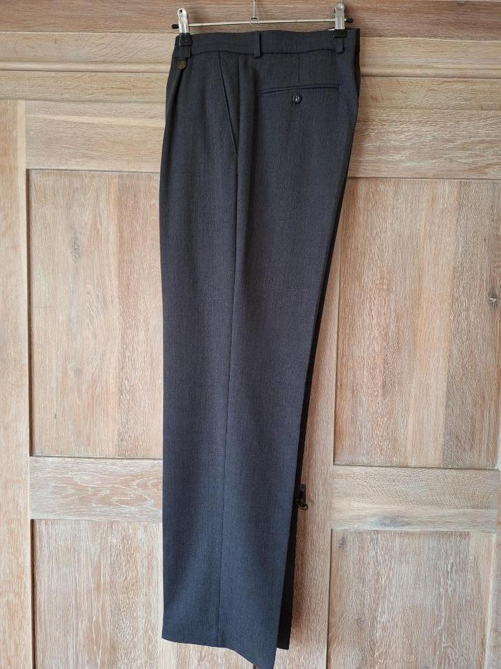 Herenpantalon, grijs, polyester/ wol/elastaan, Kleding | Heren, Broeken en Pantalons, Zo goed als nieuw, Maat 52/54 (L), Grijs
