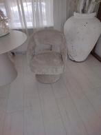 Woood draaistoel fauteuil beige ebba, Ophalen, Zo goed als nieuw