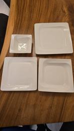 12-delige dinerset wit geen kras, Ophalen of Verzenden, Zo goed als nieuw, Bord(en), Overige stijlen