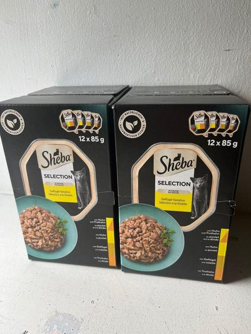 Aanbieding!! 2x Sheba Gevogelte in kuipjes selectie, Dieren en Toebehoren, Dierenvoeding, Kat, Verzenden