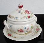 Sarreguemines Eden soepterrine met onderbord, Ophalen of Verzenden