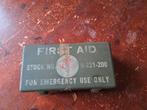 voertuig verbandtrommel / first aid / jeep willys mb / ford, Verzamelen, Militaria | Tweede Wereldoorlog, Ophalen of Verzenden