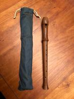 Houten Blokfluit met Zakje - Made in Holland, Muziek en Instrumenten, Blaasinstrumenten | Blokfluiten, Ophalen of Verzenden, Gebruikt