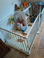 Grondbox wit hout 8 elementen incl. deur, Kinderen en Baby's, Boxen, Ophalen, Gebruikt, Rechthoekig