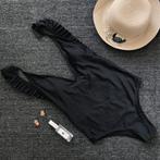 Zwarte monokini badpak sexy push-up bandage dames vrouwen, Verzenden, Nieuw, Zwart, Badpak