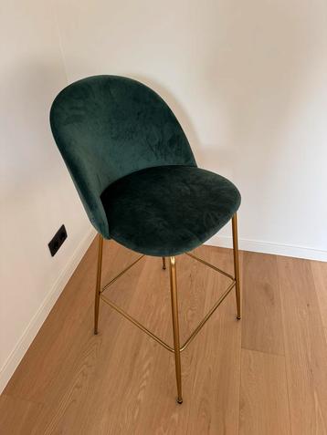 Groene Velvet Barstoel / Make-up Stoel beschikbaar voor biedingen