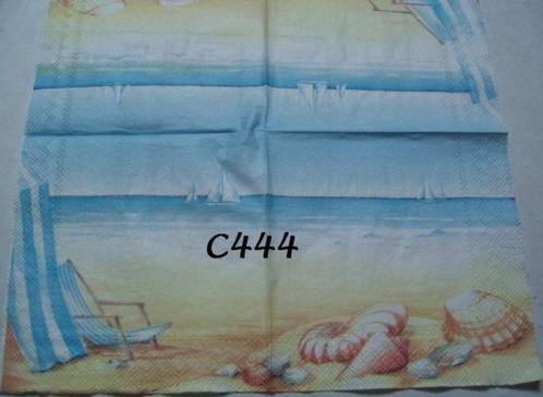 Servetten decoupage/bullet journal – Strand + zee C444, Hobby en Vrije tijd, Knutselen, Nieuw, Materiaal, Verzenden