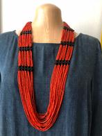 Vintage Amerikaanse Glaskralen Ketting, Antiek en Kunst, Ophalen of Verzenden, Dames
