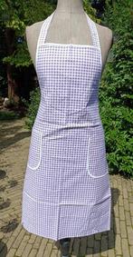 2 Origineel vintage NIEUWE katoenen strik schorten (AA12), Huis en Inrichting, Keuken | Textiel, Ophalen of Verzenden, Nieuw, Paars