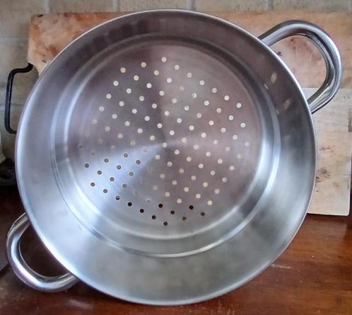 Inzet Stoompan - Groentestomer - Vleesstomer, Huis en Inrichting, Keuken | Potten en Pannen, Zo goed als nieuw, Overige typen
