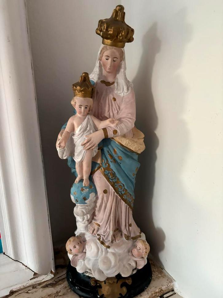 Vintage Madonna met Kind Beeld, Antiek en Kunst, Antiek | Religie, Ophalen of Verzenden