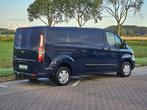 FORD TRANSIT CUSTOM 2.0 l2h1 navi trekhaak !, Auto's, Gebruikt, Euro 6, Blauw, Bedrijf