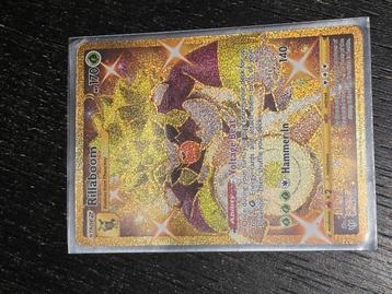 Originele Pokemon kaart Rillaboom met sleave beschikbaar voor biedingen