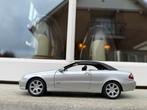 1:18 Mercedes CLK Cabrio CLK500 A209 zilver 2003 Kyosho, Kyosho, Auto, Ophalen of Verzenden, Zo goed als nieuw