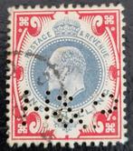 Groot-Brittannië 1902 -Mi.114 A -Koning Edward VII - Perfin, Postzegels en Munten, Postzegels | Europa | UK, Ophalen of Verzenden
