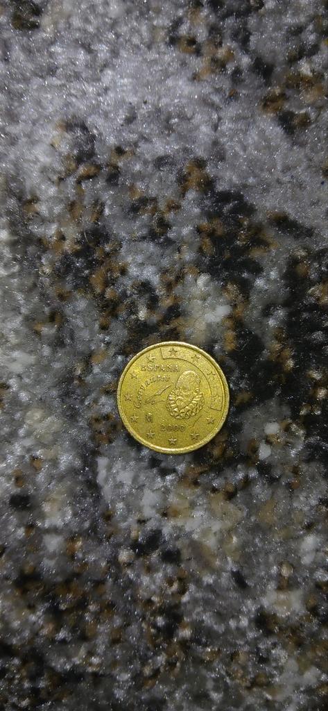 Spanje 2000 Cervantes 50 cent zeldzame munt, Postzegels en Munten, Munten | Europa | Euromunten, Losse munt, Overige landen, Ophalen of Verzenden