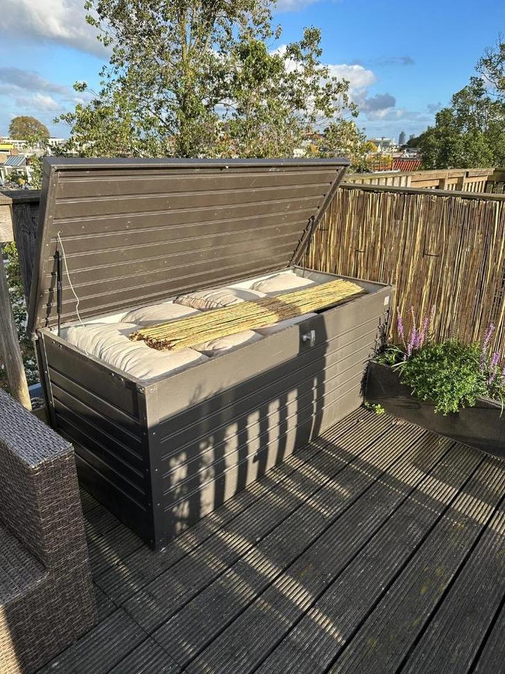 Biohort opbergbox, Tuin en Terras, Bergingen en Tuinkasten, Gebruikt, Overige typen, Kunststof, Ophalen